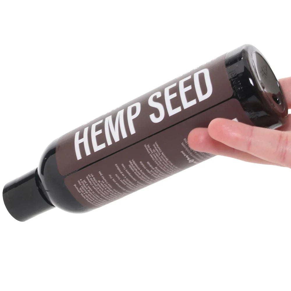 Hemp Seed Massage Oil 8oz/236ml in Lavender – Heaven Boutique Vancouver – side view