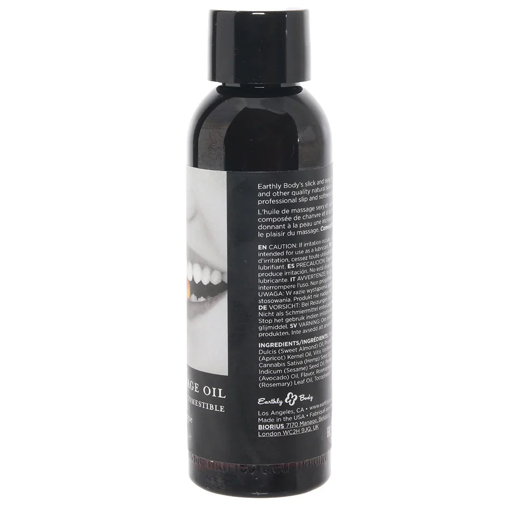 Edible Massage Oil 2oz/60ml in Juicy Watermelon – Vancouver — discreet 1–2 hour delivery – close-up view