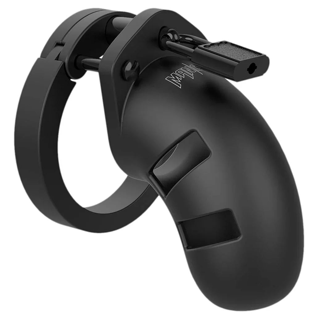 ManCage 20 3.5 Inch Silicone Cock Cage in Black – Vancouver – packaging view