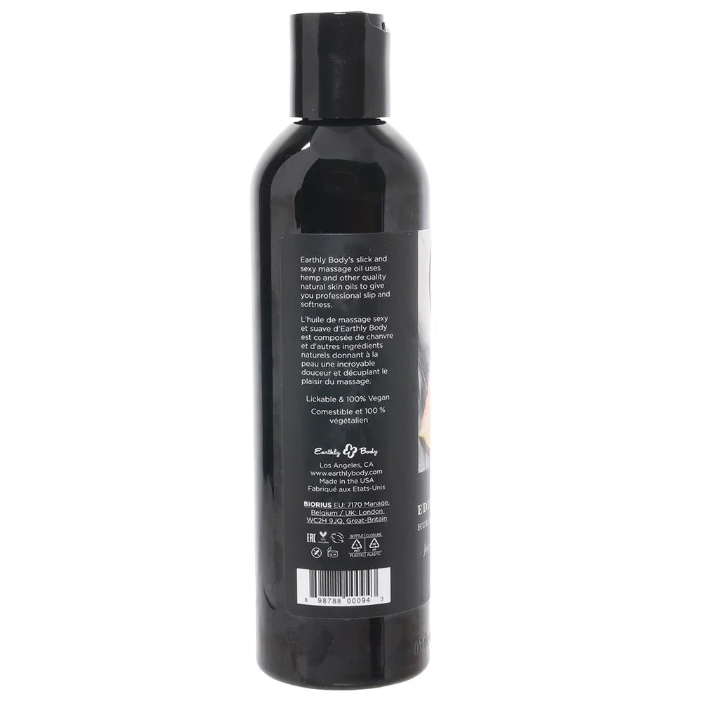 Edible Massage Oil 8oz/236ml in Watermelon – Vancouver — discreet 1–2 hour delivery – close-up view