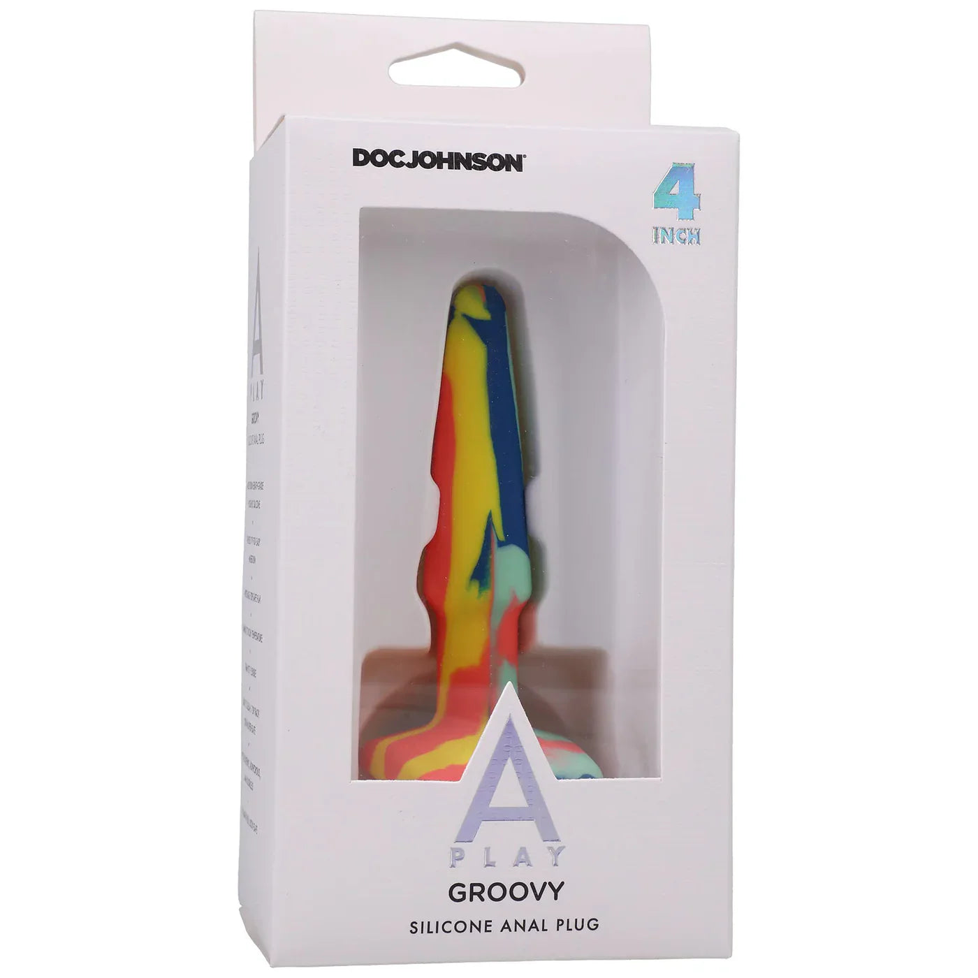 Doc Johnson A Play Groovy Silicone Anal Plug — 4 Inch — delivered in Vancouver in 1–2 hours | Heaven Boutique
