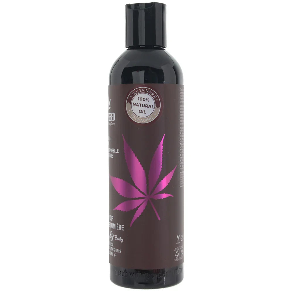 Hemp Seed Massage Oil 8oz/236ml in Skinny Dip – Vancouver adult boutique – features