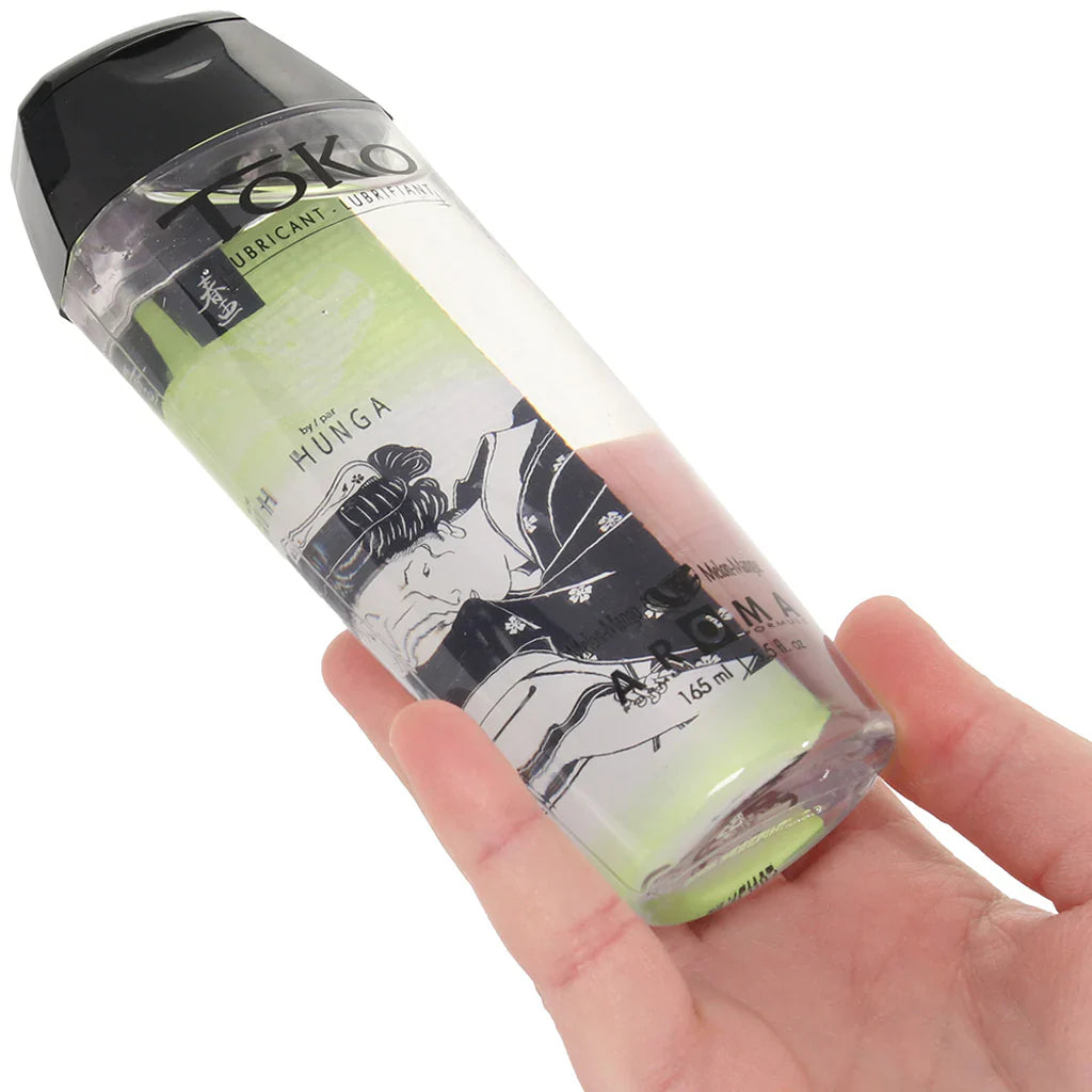 Toko Aroma Flavored Lube 5.5oz/163ml in Melon Mango – Heaven Boutique Vancouver – side view