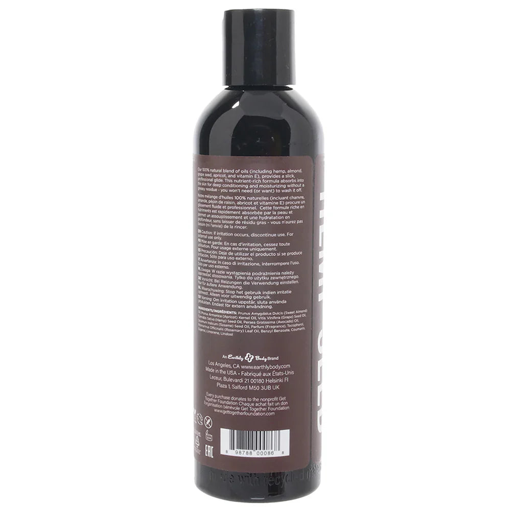 Hemp Seed Massage Oil 8oz/236ml in Lavender – Vancouver — discreet 1–2 hour delivery – close-up view