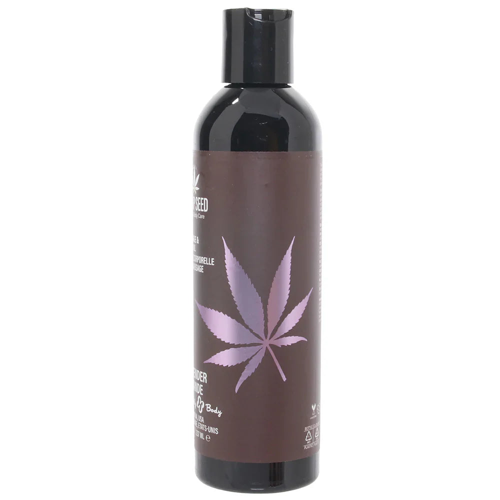 Hemp Seed Massage Oil 8oz/236ml in Lavender Vancouver – product detail