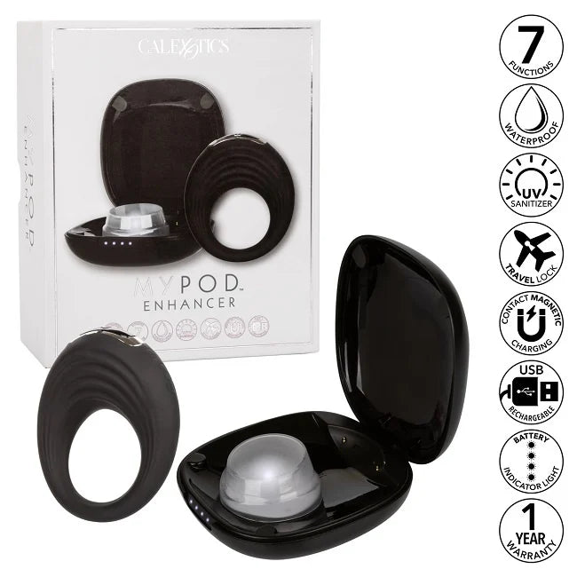 Wireless Rechargeable Cock Ring with UV Sanitizing Case — delivered in Vancouver in 1–2 hours | Heaven Boutique