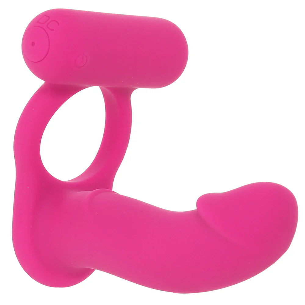 Double Diver Vibrating Ring – Vancouver adult shop – in use view