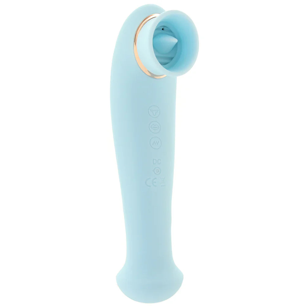 Destiny Sucking, Flickering and Vibrating Massager in Blue – Vancouver adult boutique – features