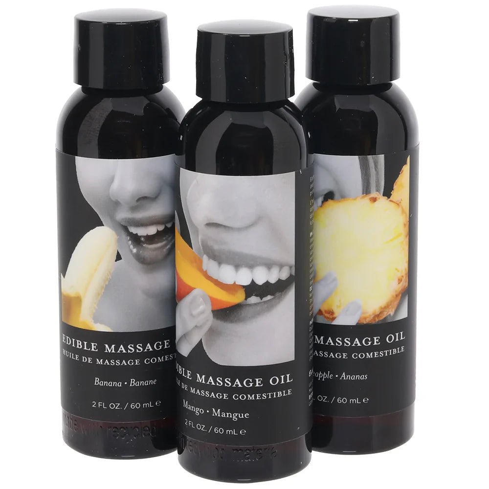 Edible Massage Oil Gift Set in Tropical – Vancouver adult boutique – features