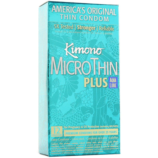 MicroThin Aqua Lube Condoms in 12 Pack — delivered in Vancouver in 1–2 hours | Heaven Boutique