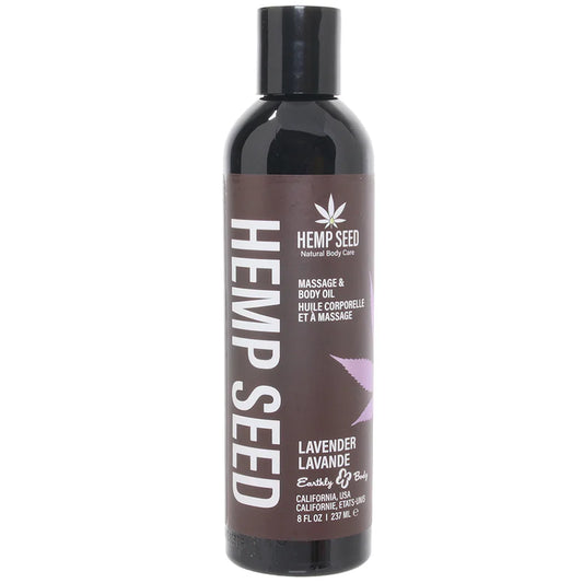 Hemp Seed Massage Oil 8oz/236ml in Lavender — delivered in Vancouver in 1–2 hours | Heaven Boutique