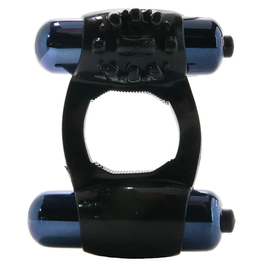 Duo-Vibrating Super Ring in Black — delivered in Vancouver in 1–2 hours | Heaven Boutique