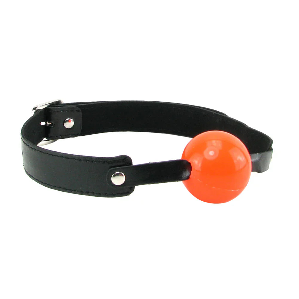 Sex & Mischief Solid Red Ball Gag – Heaven Boutique Vancouver – side view