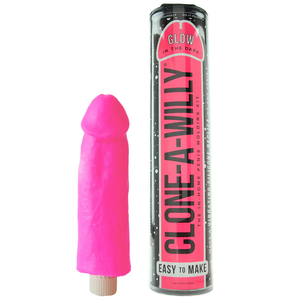 Clone-A-Willy Glow in the Dark in Hot Pink – Vancouver – packaging view