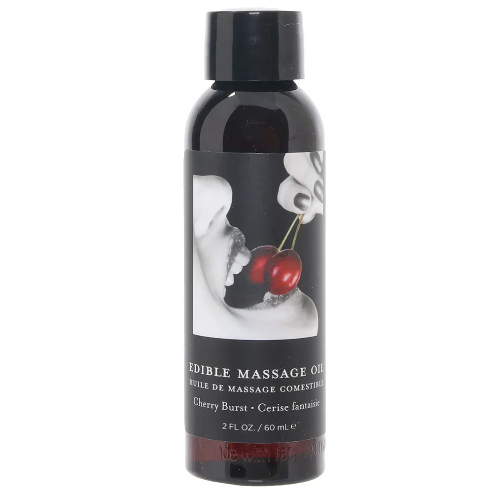 Edible Massage Oil 2oz/60ml in Cherry Burst — delivered in Vancouver in 1–2 hours | Heaven Boutique