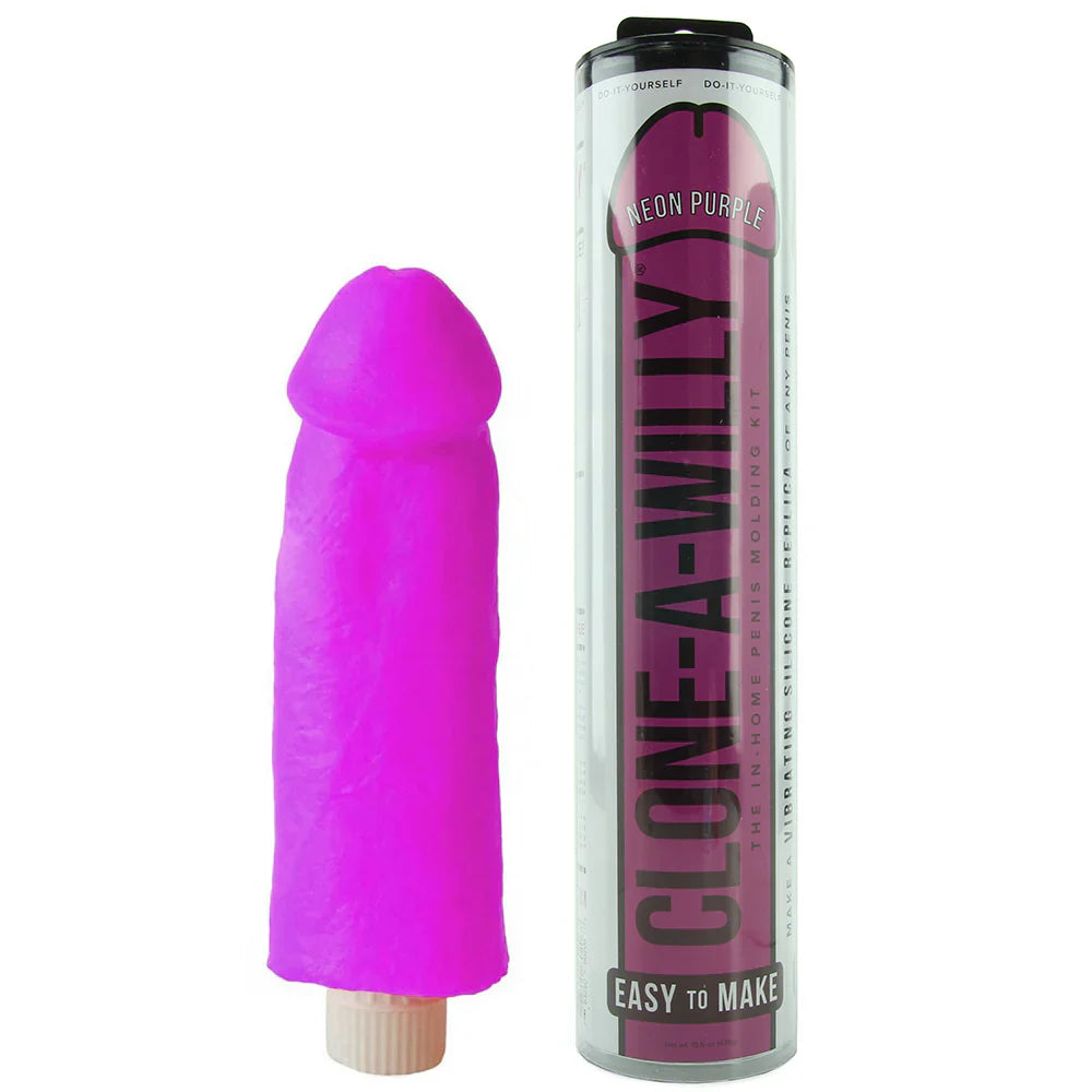 Clone-A-Willy Vibrator Kit in Neon Purple — delivered in Vancouver in 1–2 hours | Heaven Boutique