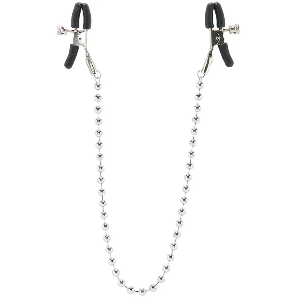 Beaded Nipple Clamps in Silver – Vancouver adult boutique – features