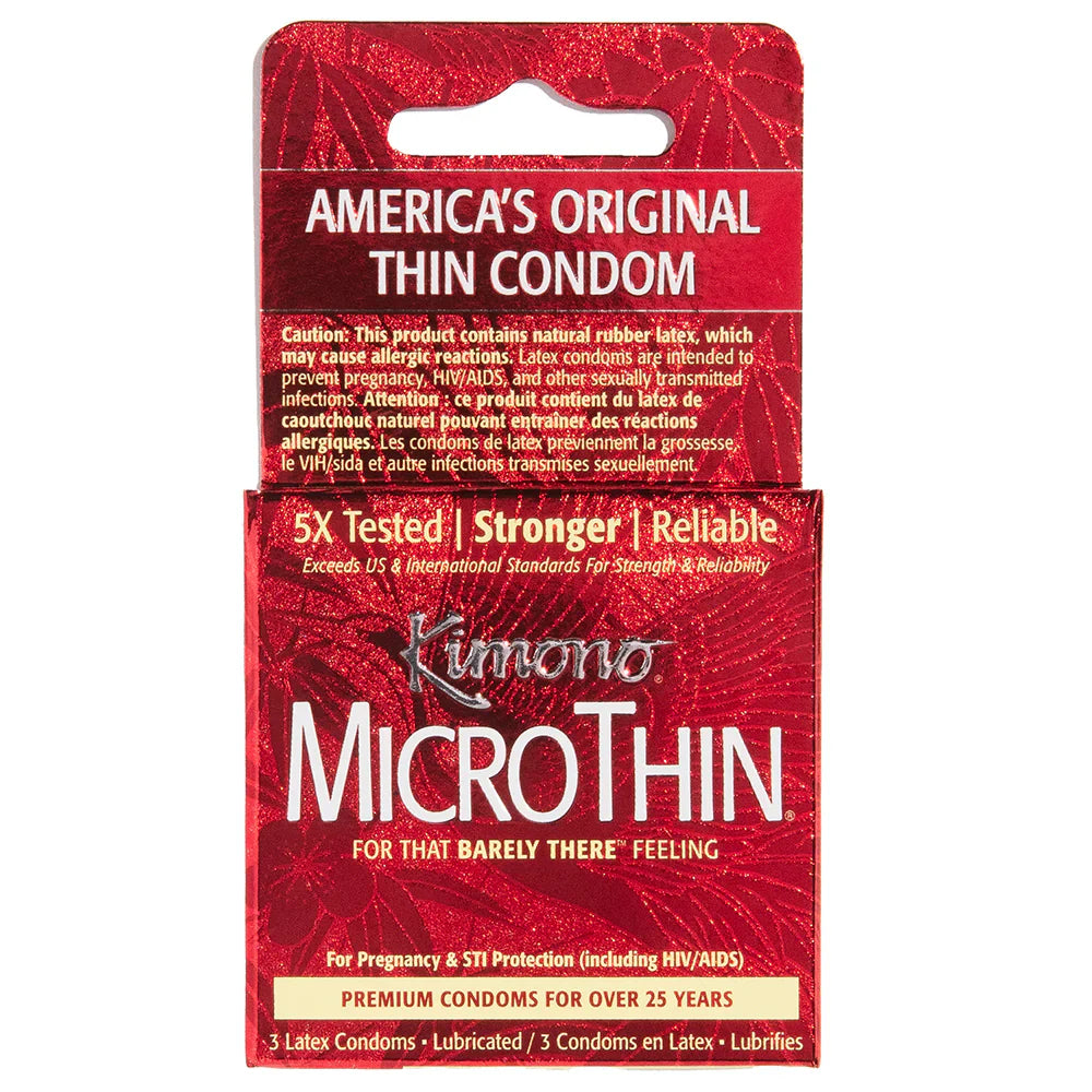 Kimono MicroThin Condoms in 3 Pack — delivered in Vancouver in 1–2 hours | Heaven Boutique
