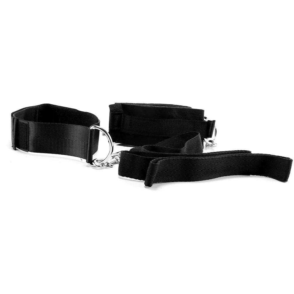 Collar Cuffs and Leash Set – Heaven Boutique Vancouver – side view