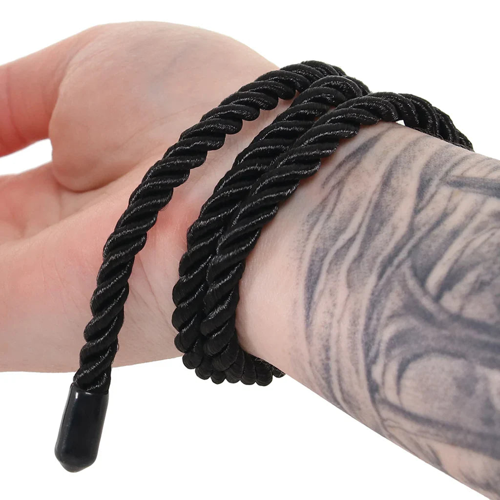 Ouch! 32.8'/10m Bondage Rope in Black – Vancouver adult boutique – features