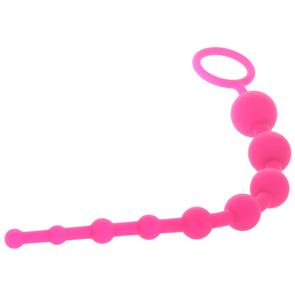 All About Anal Seamless Anal Beads in Pink – Vancouver – packaging view