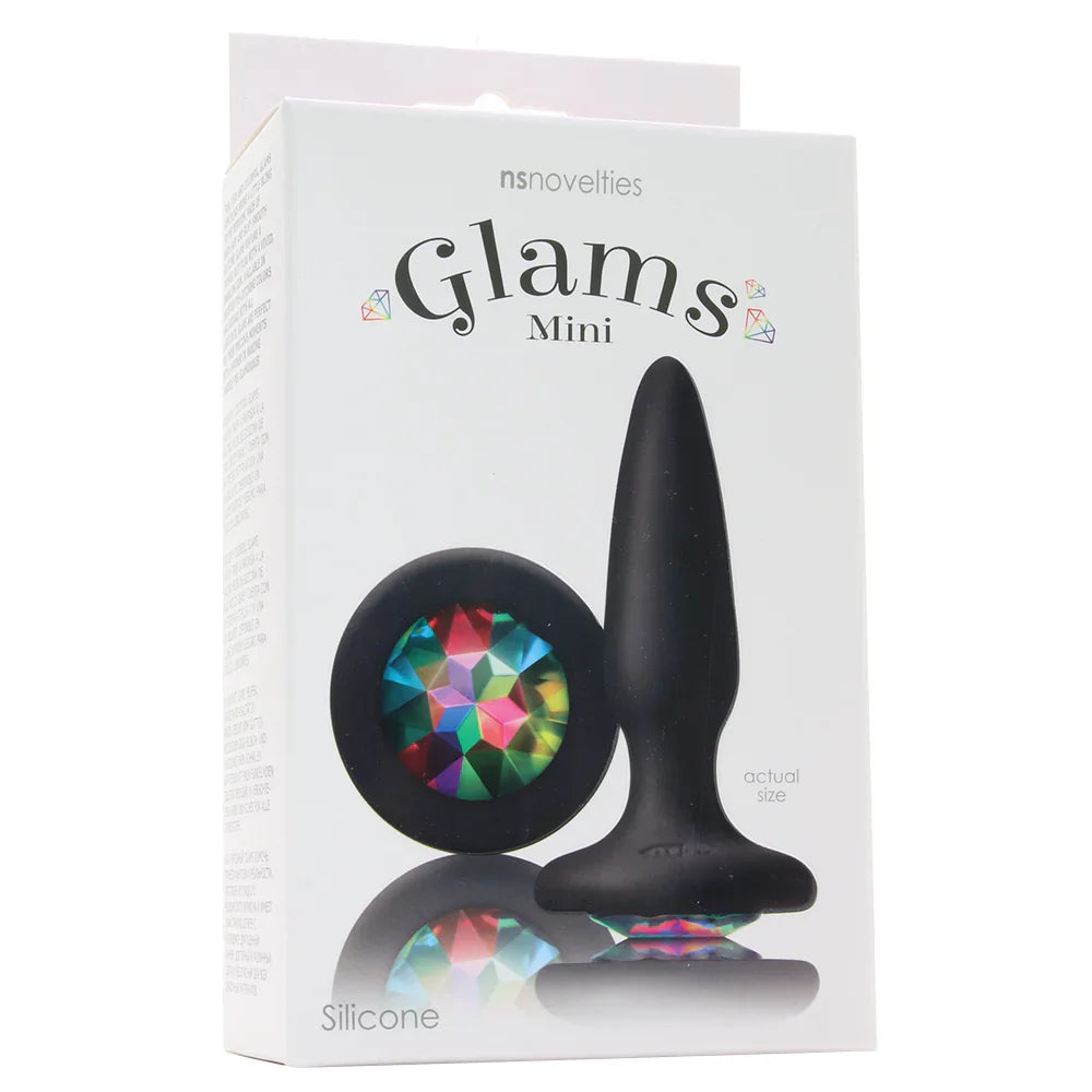 Glams Mini Rainbow Gem Silicone Butt Plug – Vancouver — discreet 1–2 hour delivery – close-up view