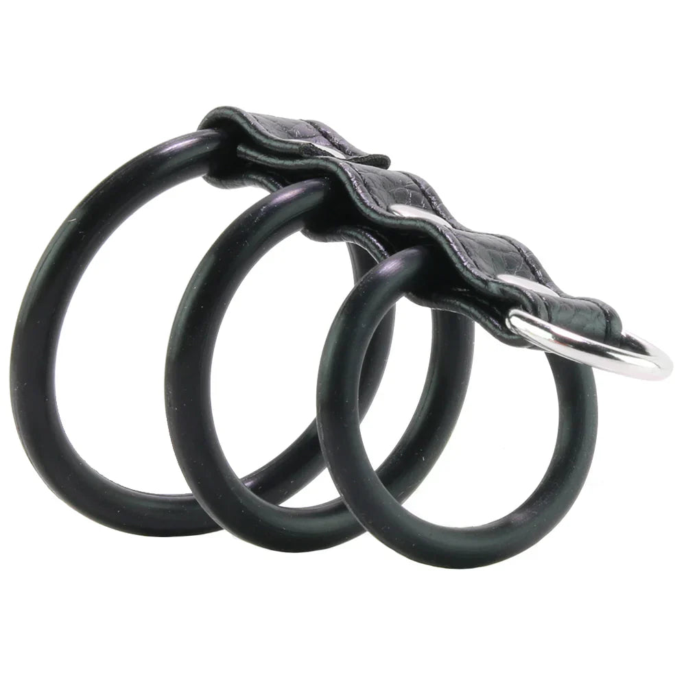 Blue Line 3 Ring Silicone Gates of Hell with Leash Lead – Vancouver – packaging view