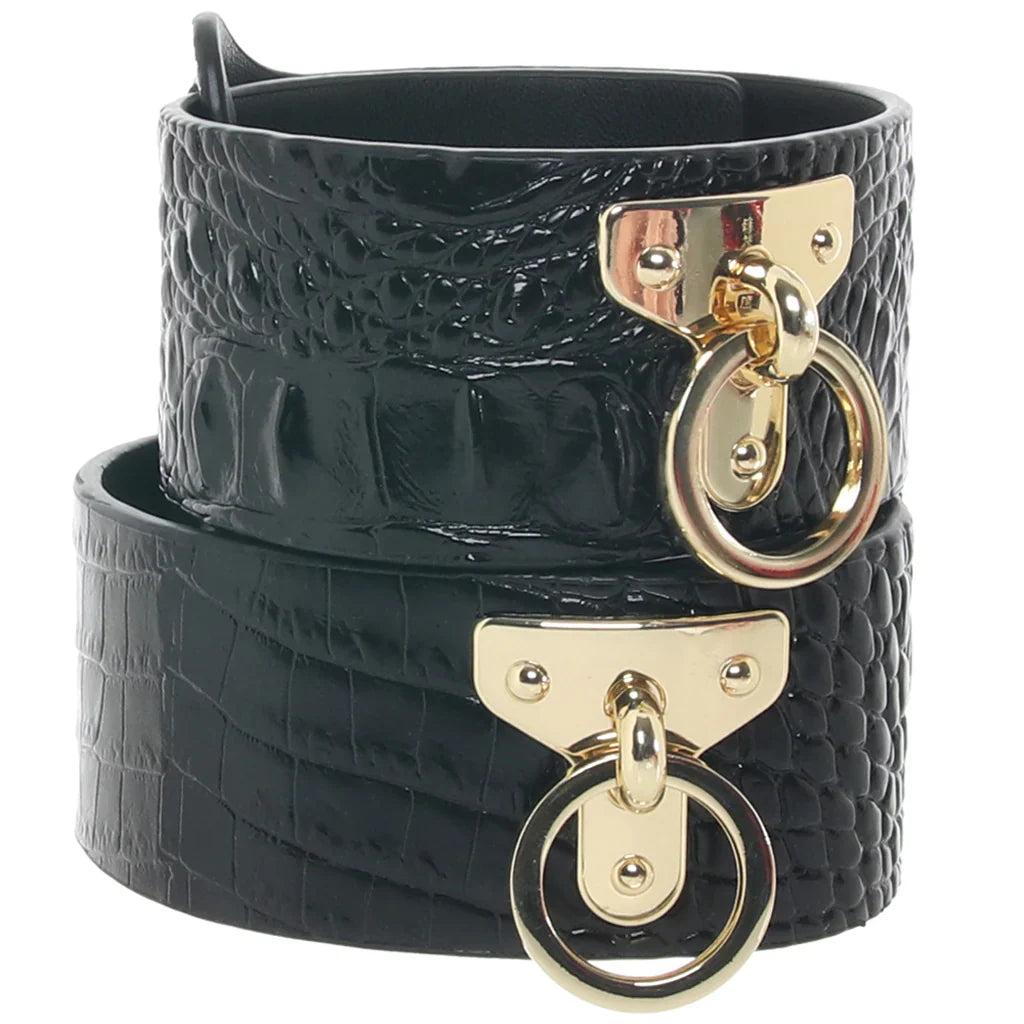 Ouch! Rome Collection Leg Cuffs – Heaven Boutique Vancouver – side view