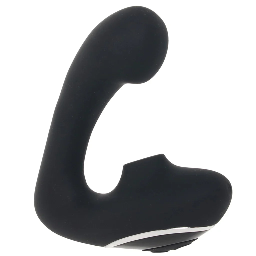 Greedy Girl Duet Stimulator with Clitoral Suction – Vancouver – lifestyle image