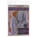 First Time Crystal Booty Anal Plug Set in Purple — delivered in Vancouver in 1–2 hours | Heaven Boutique