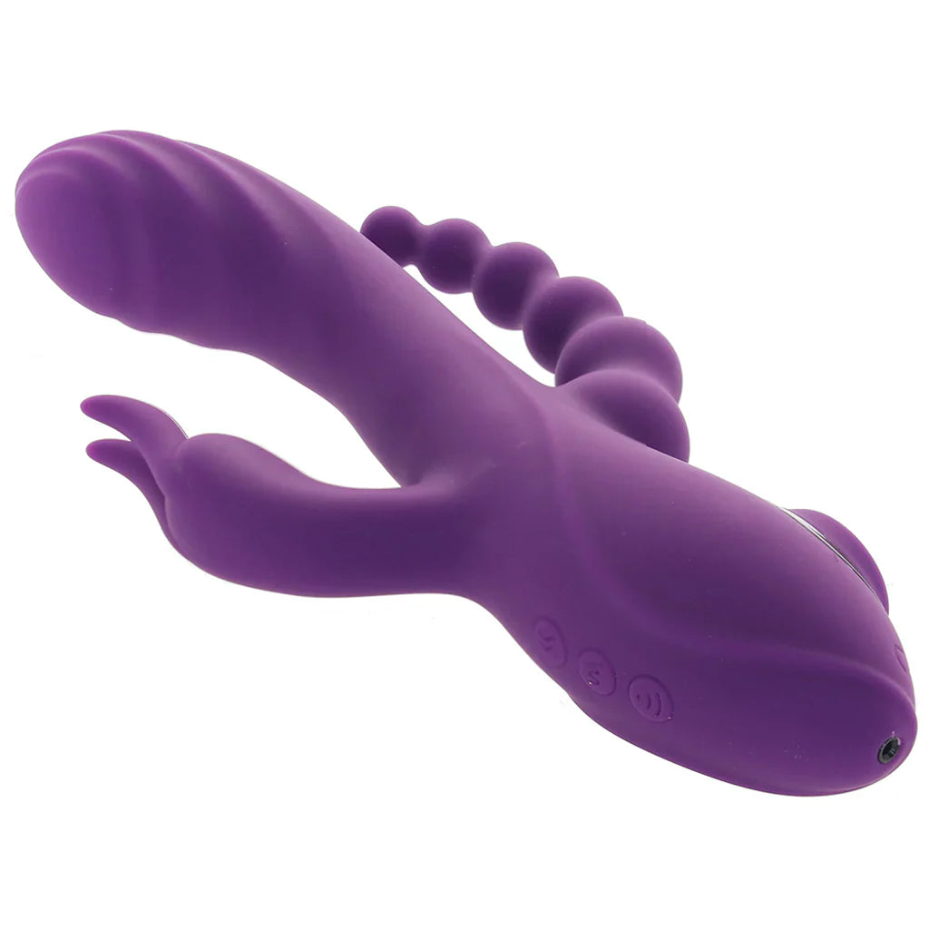 Fourgasm Triple Stimulator Sucking Rabbit Vibe in Purple – Vancouver — discreet 1–2 hour delivery – close-up view