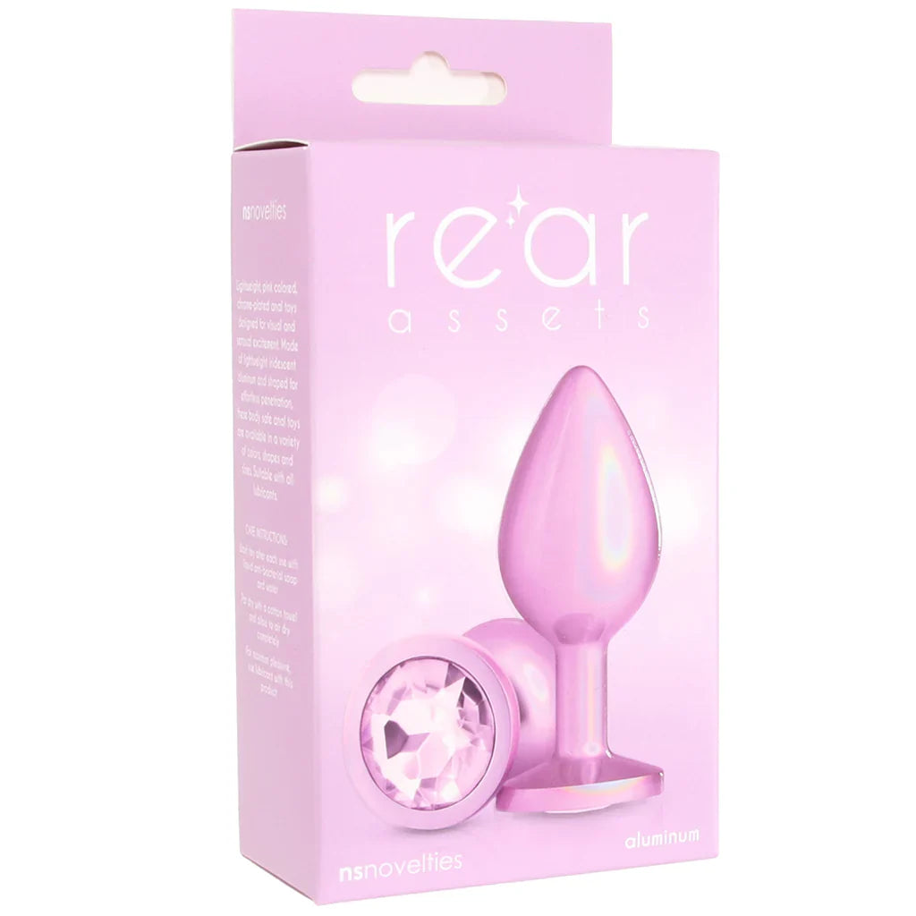 Rear Assets Pink Metal Butt Plug in Medium - Medium — delivered in Vancouver in 1–2 hours | Heaven Boutique