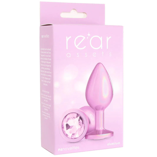 Rear Assets Pink Metal Butt Plug in Medium - Medium — delivered in Vancouver in 1–2 hours | Heaven Boutique