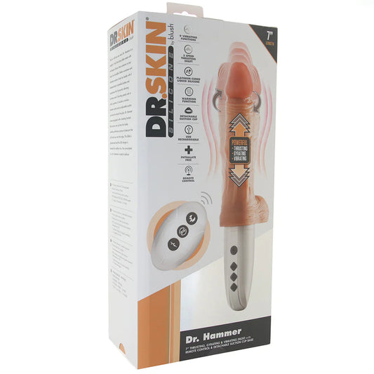 Dr. Skin Dr. Hammer 7 Inch Thrusting Vibe — delivered in Vancouver in 1–2 hours | Heaven Boutique