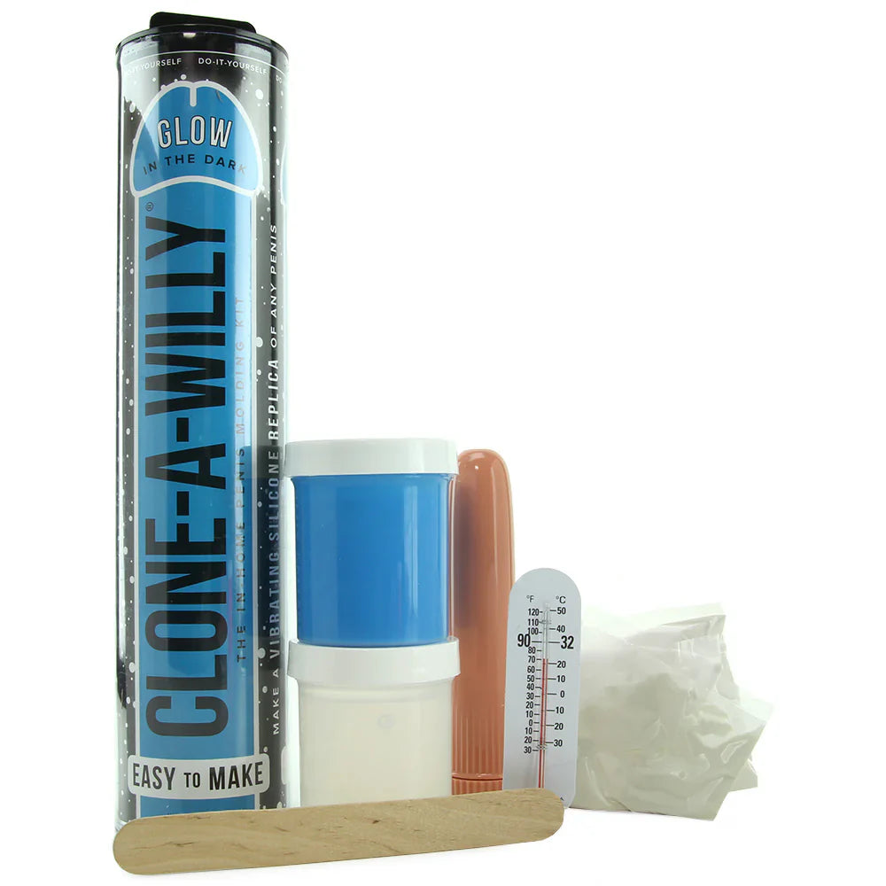 Clone-A-Willy Glow in the Dark in Blue – Vancouver adult boutique – features