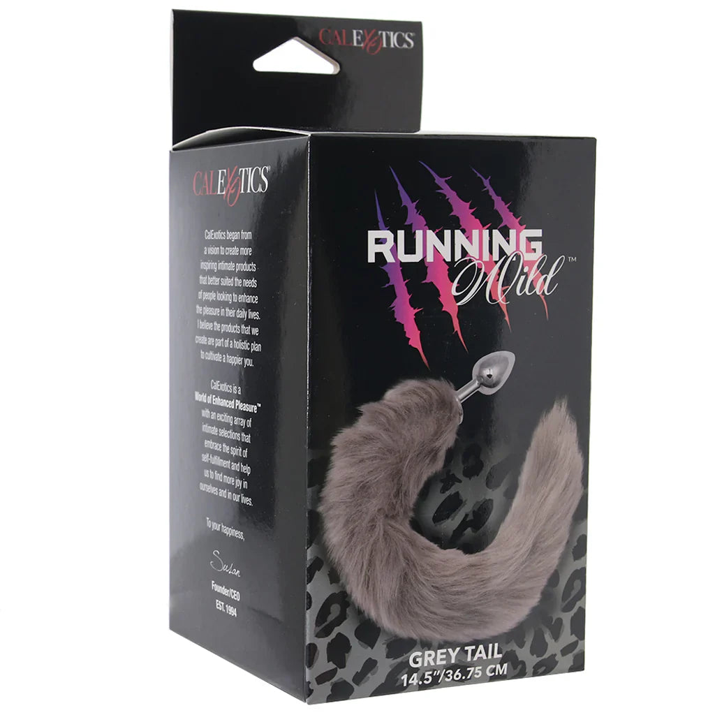 Running Wild Grey Tail Plug — delivered in Vancouver in 1–2 hours | Heaven Boutique