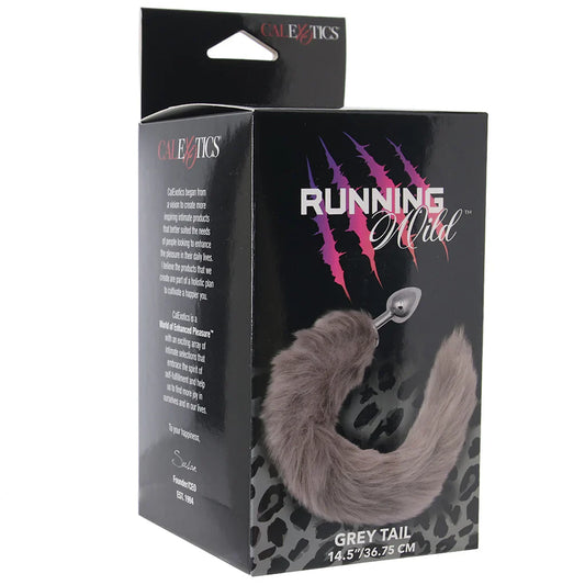 Running Wild Grey Tail Plug — delivered in Vancouver in 1–2 hours | Heaven Boutique