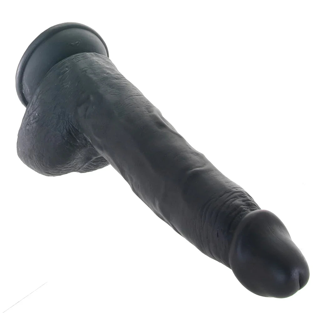 Master Cock Beefy Brad 9 Inch Ballsy Dildo in Black – Vancouver adult boutique – features