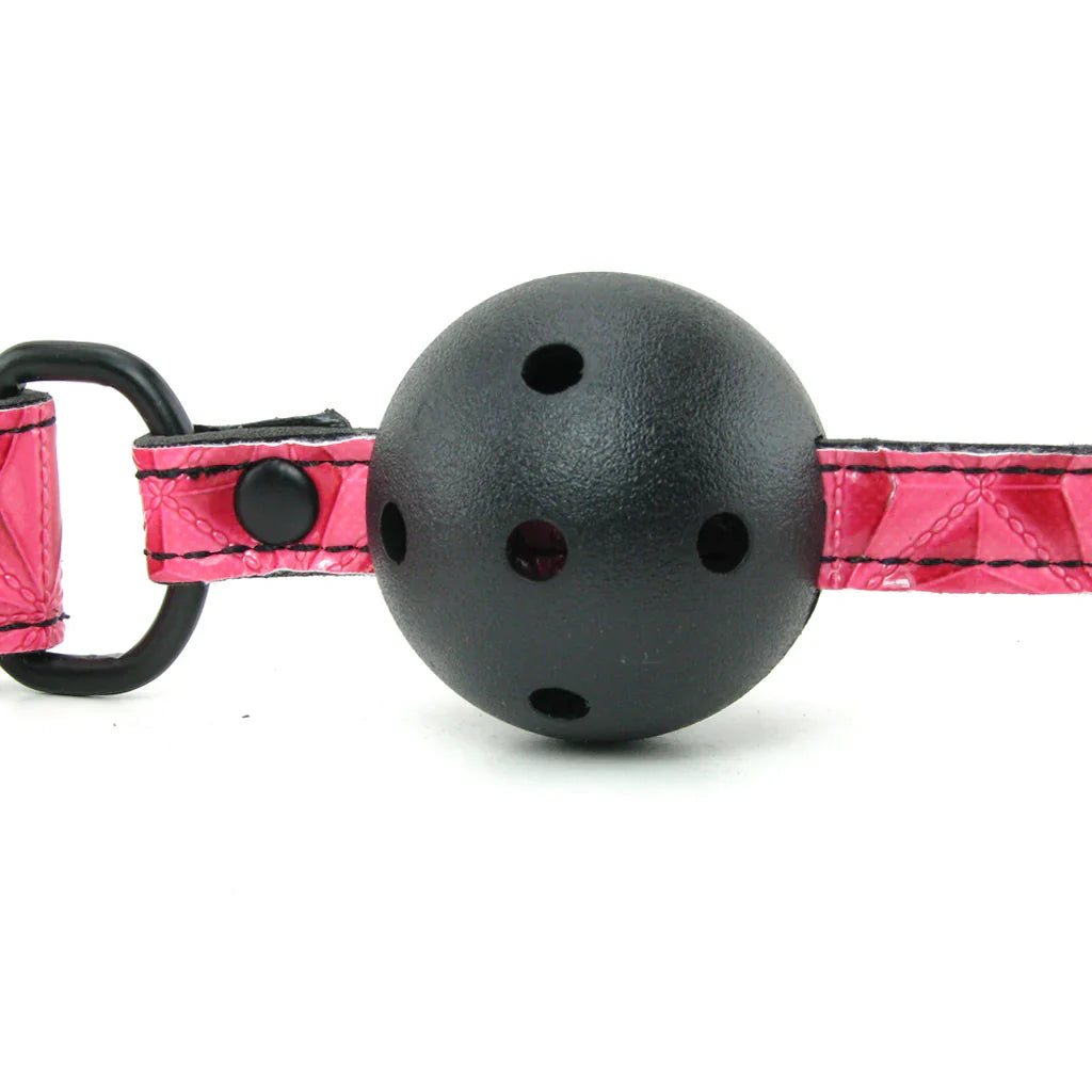 Sinful Ball Gag in Pink – Vancouver adult boutique – features