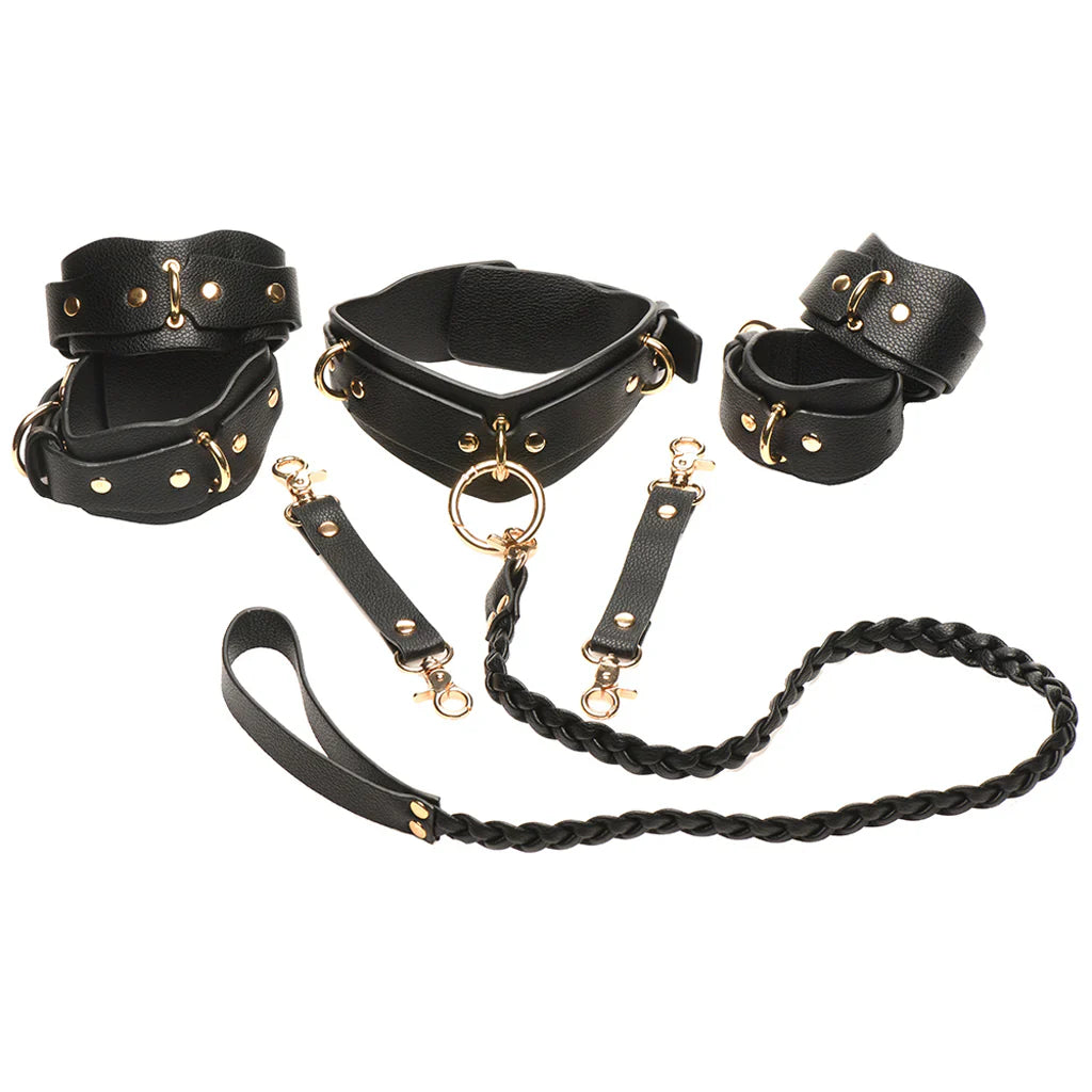 Bedroom Bliss Lover's Restraints Set in Black – Vancouver adult boutique – features
