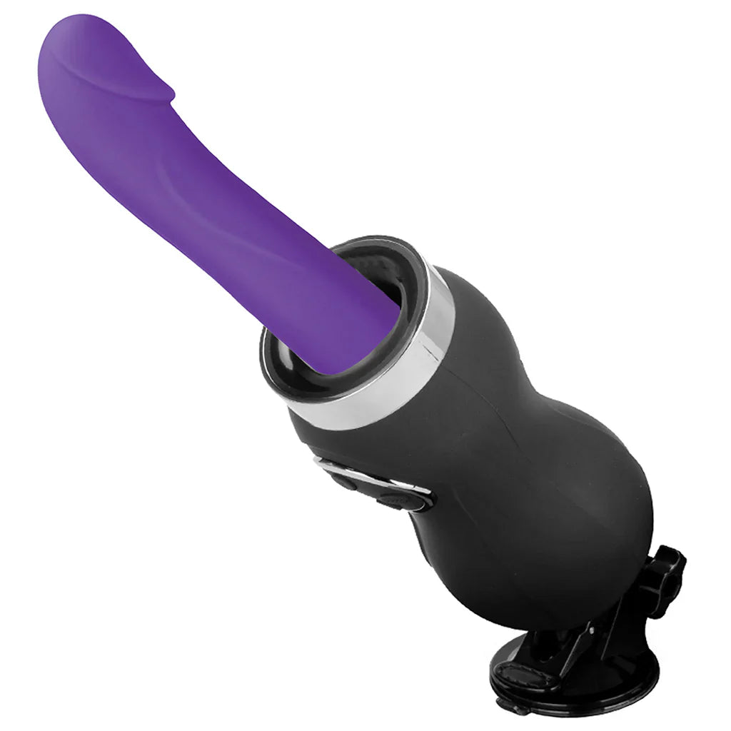 Lux Fetish Thrusting Compact Sex Machine with Remote – Vancouver adult boutique – features