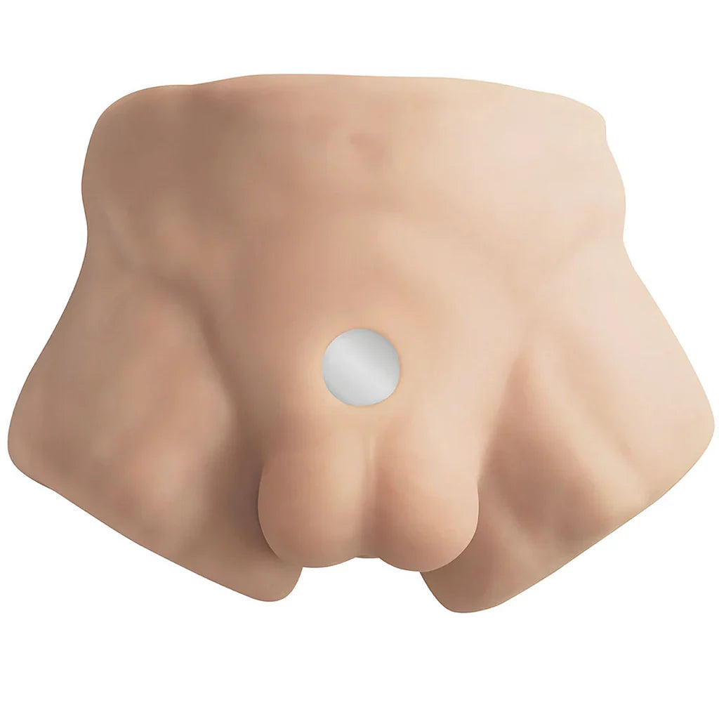 SILEX-D Apollo S Torso with 7 Inch Model 2 Dildo – Heaven Boutique Vancouver – side view