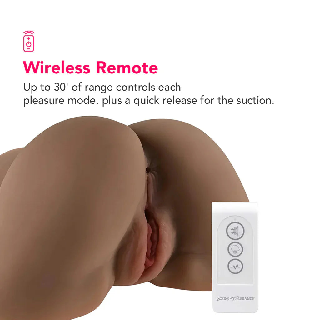Rear Beauty Sucking & Vibrating Masturbator in Dark – Vancouver – packaging view