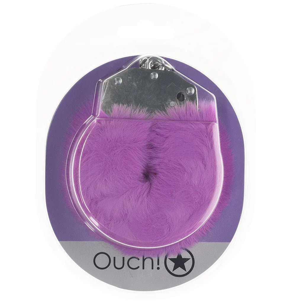 Ouch! Heavy Duty Fluffy Cuffs in Purple — delivered in Vancouver in 1–2 hours | Heaven Boutique
