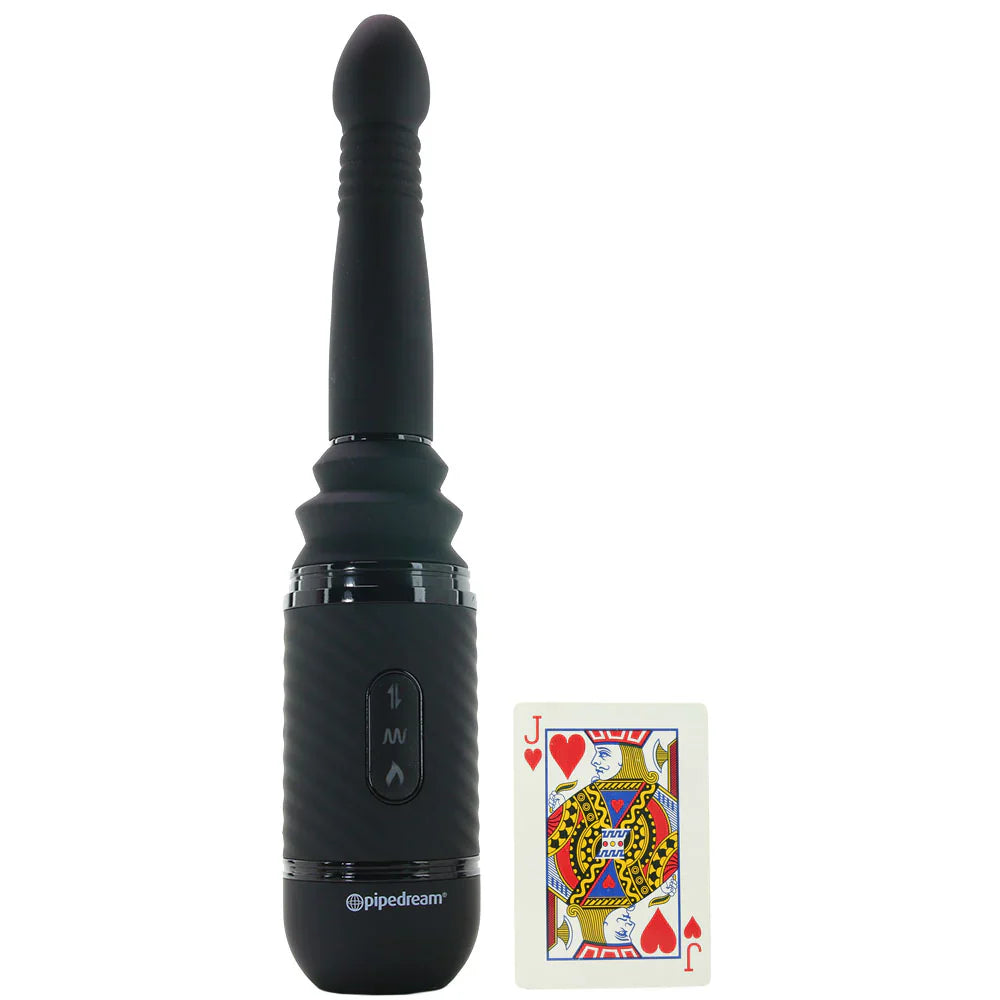 Anal Fantasy Vibrating Ass Thruster Vibe in Black – Heaven Boutique Vancouver – side view