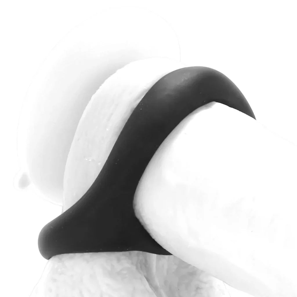 Renegade Romeo Soft Silicone Dual Ring in Black – Vancouver adult boutique – features