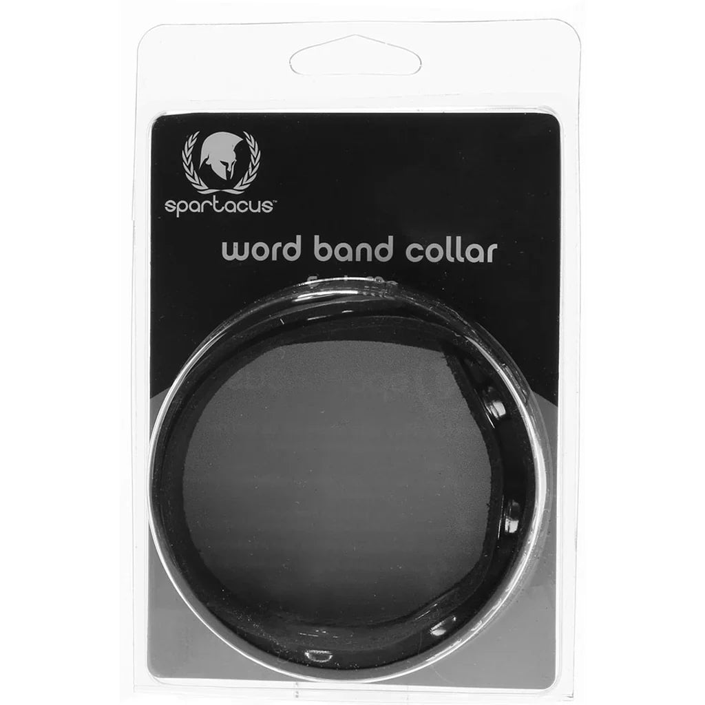 F**k Me Leather Word Band Collar — delivered in Vancouver in 1–2 hours | Heaven Boutique