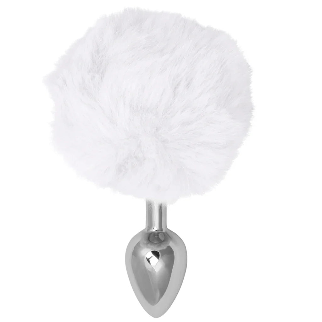Running Wild White Bunny Plug – Heaven Boutique Vancouver – side view
