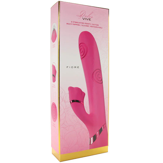Dolce Vive Fiore Air Wave Tapping Rabbit Vibe — delivered in Vancouver in 1–2 hours | Heaven Boutique