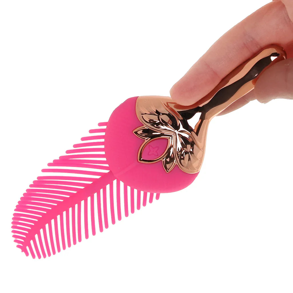 Rayne Silicone Feather Vibe – Heaven Boutique Vancouver – side view